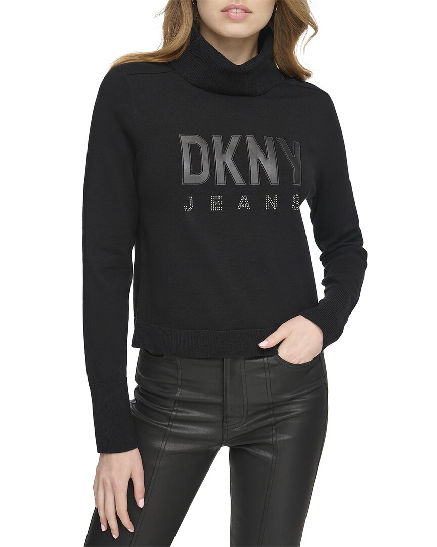 

Водолазка с логотипом DKNY, черный
