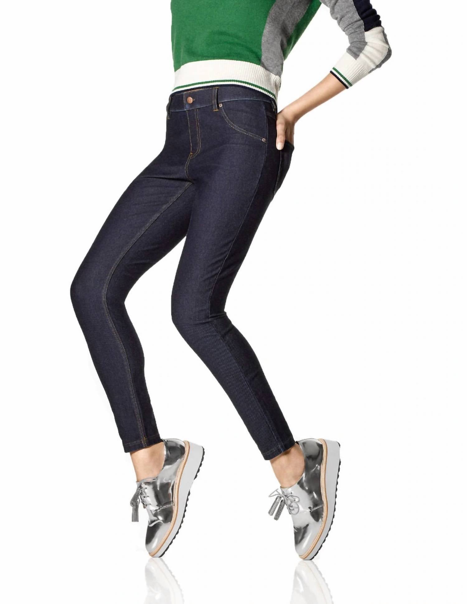 

Леггинсы Essential Denim цвета Deep Indigo HUE