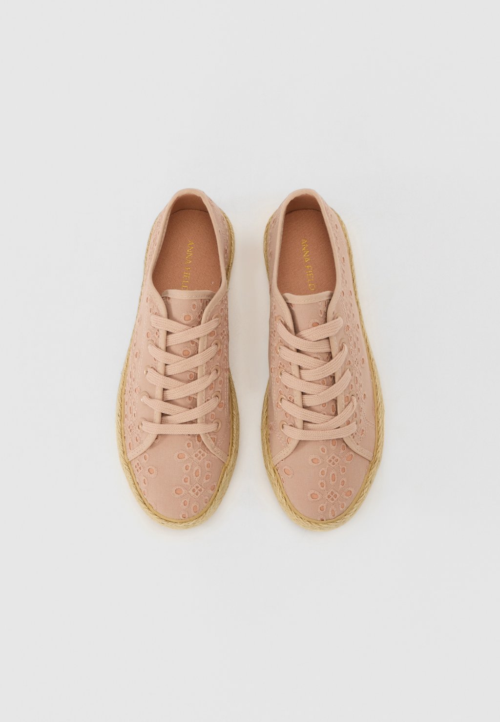 Эспадрильи Casual lace-ups Anna Field by Zalando, светло-розовый — фото 4