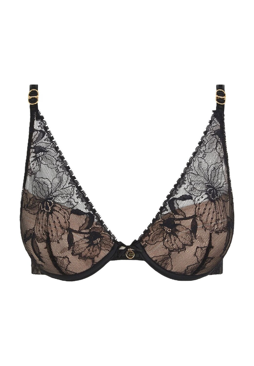 

Женский кружевной бюстгальтер на косточках Orchids CHANTELLE, цвет 011 Schwarz