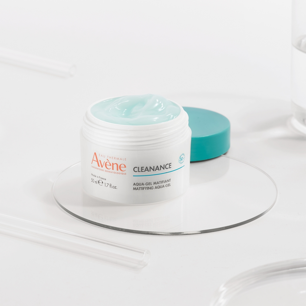 Cleanance mattifying aqua-gel матирующий увлажняющий гель-крем для жирной и комбинированной кожи Avène, 50 мл — фото 3