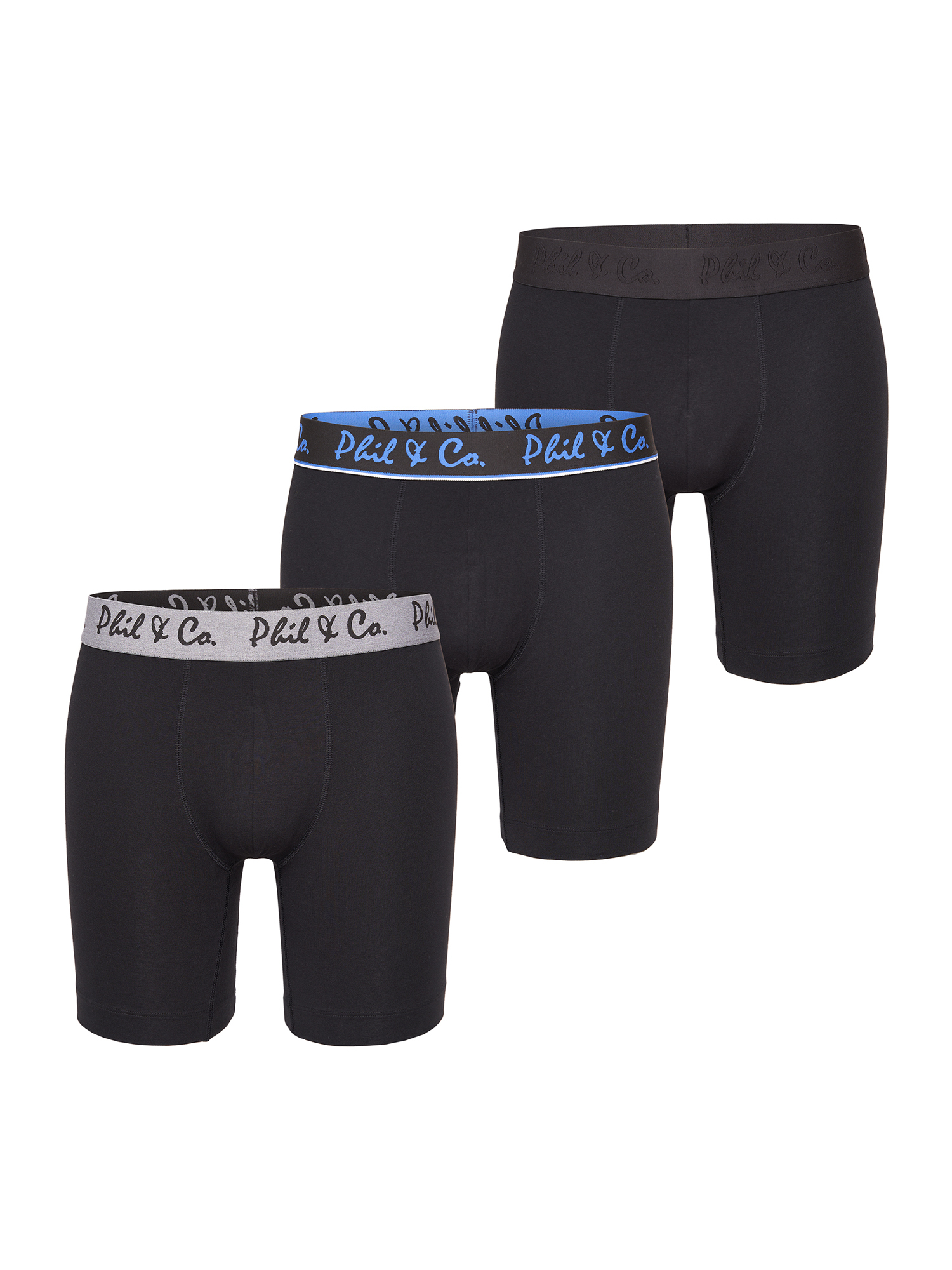 

Боксеры Phil & Co Berlin Retro Pants Jersey Long Boxer, черный