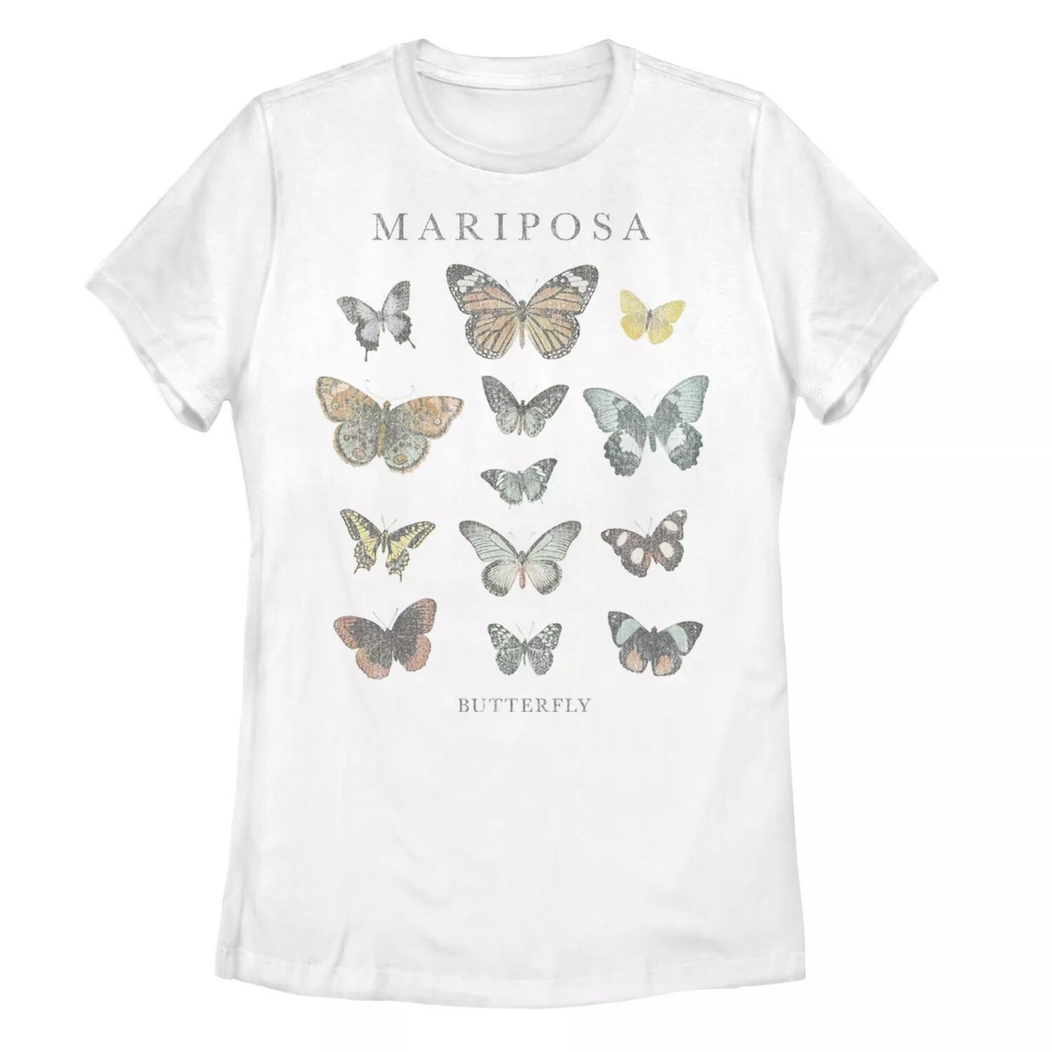

Футболка в сетку с портретом бабочки Fifth Sun Mariposa для юниоров