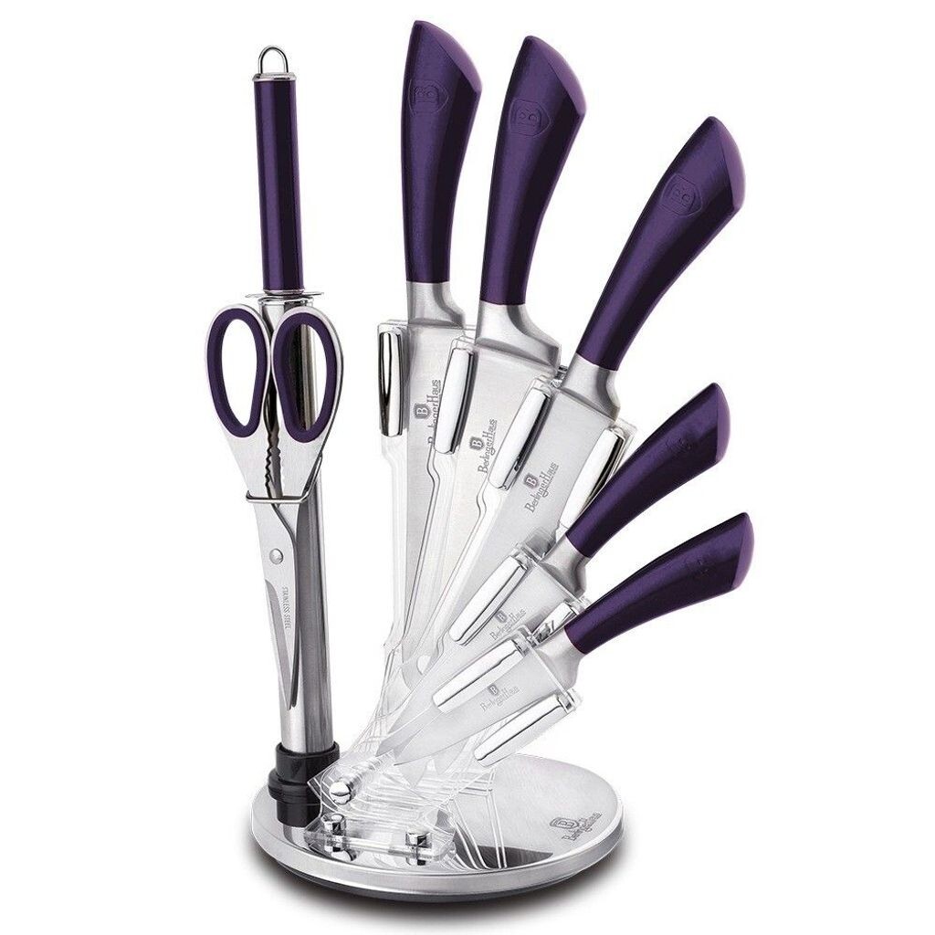

Ножи Berlingerhaus из нержавеющей стали 8 шт. Purple Metallic Line BH-2670