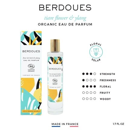 Berdoues Fleur De Tiare & Ylang Organic Eau De Toilette Spray Fragrance For Women 1.7 Fl.Oz. — фото 2