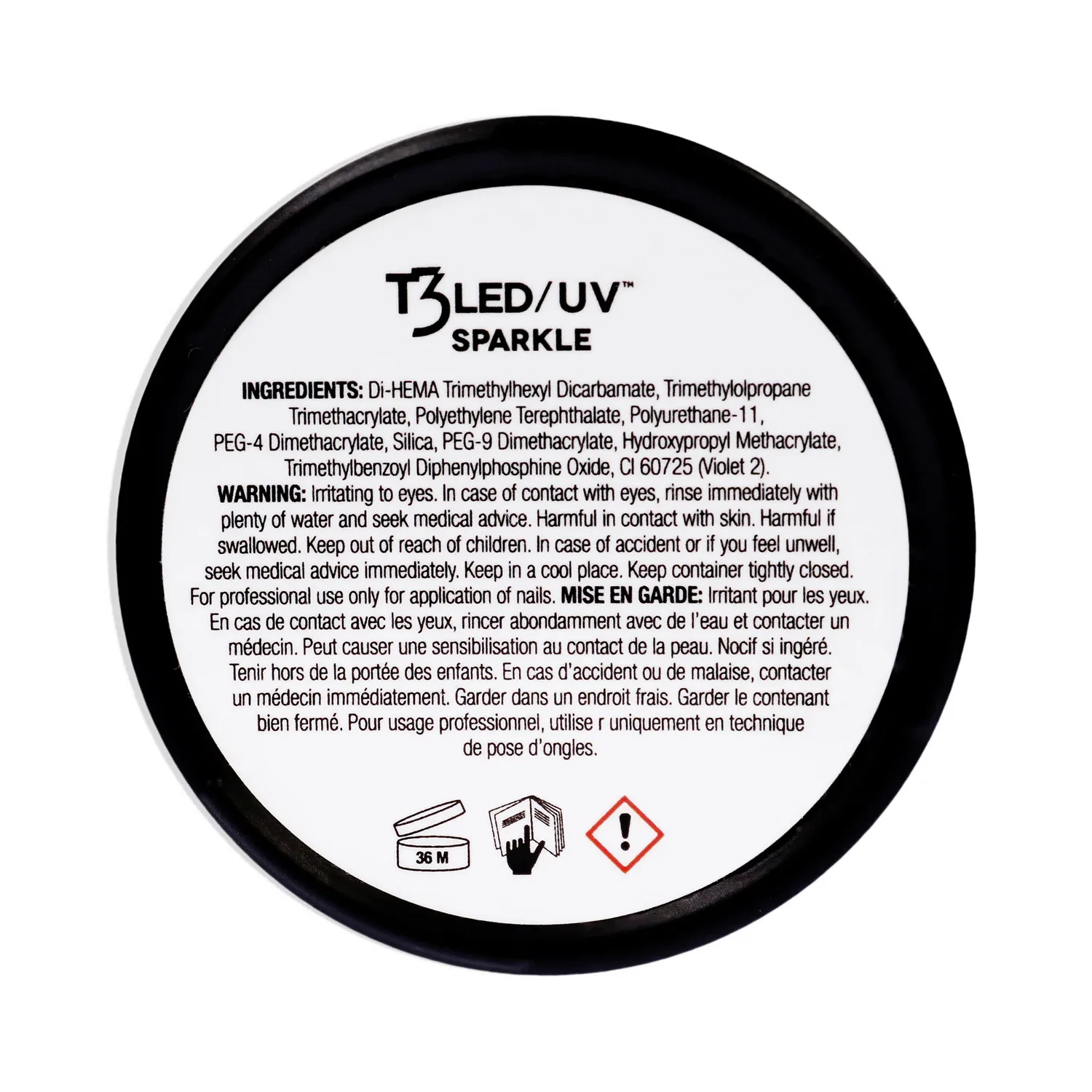 Гель для ногтей T3 Cool Cure Versatility Gel - Rainbow Bling от Cuccio Pro для женщин - 28 г, мультиколор — фото 2