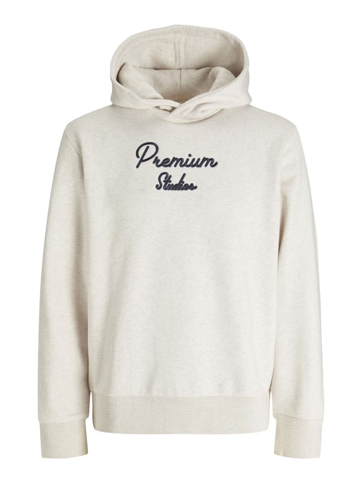 

Светло-серая меланжевая толстовка с капюшоном Jack & Jones