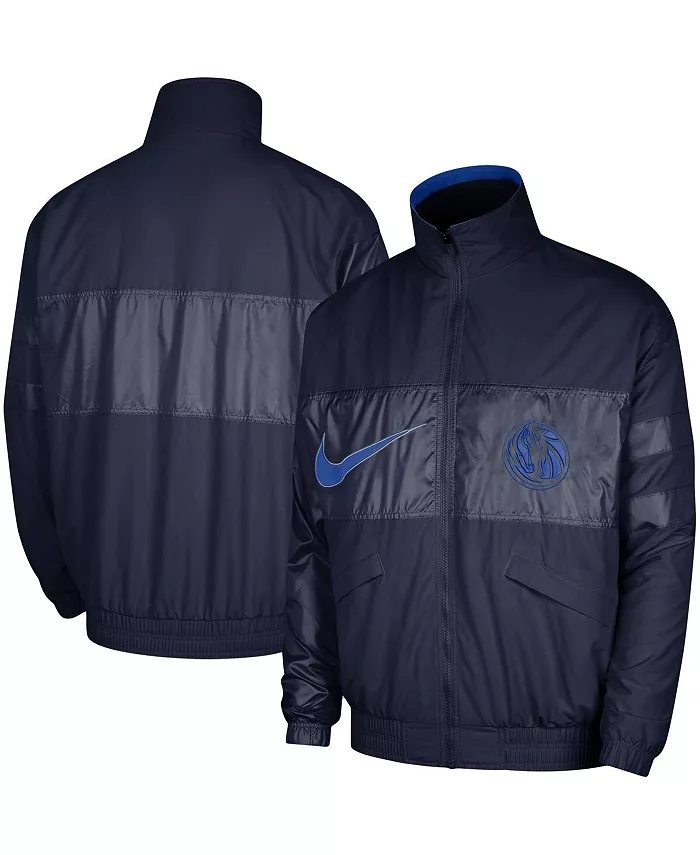 

Мужская синяя куртка с полной застежкой-молнией Dallas Mavericks Courtside Versus Capsule Nike