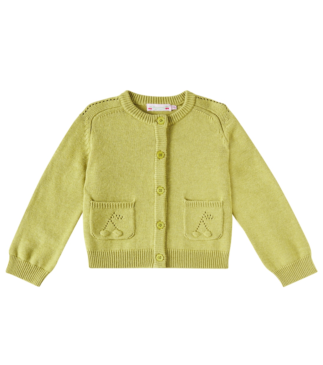 

Кардиган Elisea из шерсти и хлопка Bonpoint, Vert Pistache
