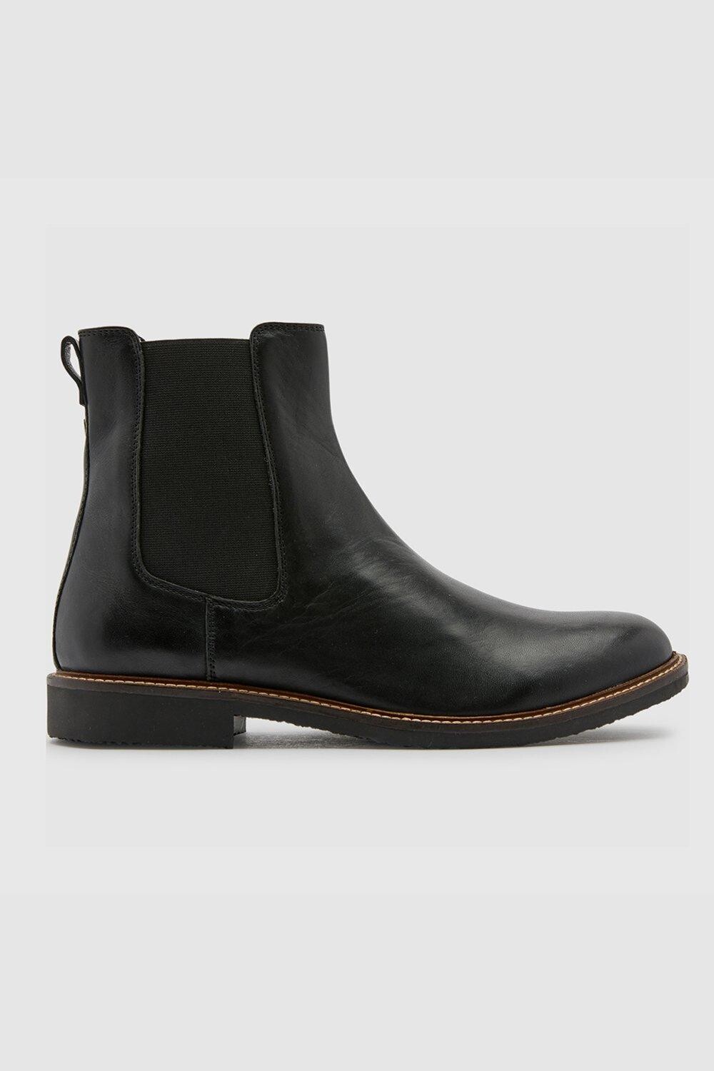 

Кожаные ботинки челси Mansfield Farah Footwear, черный