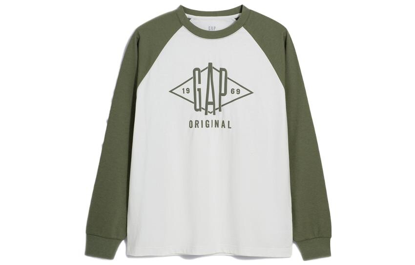 

Толстовка мужская белая/зеленая Gap, белый/зеленый