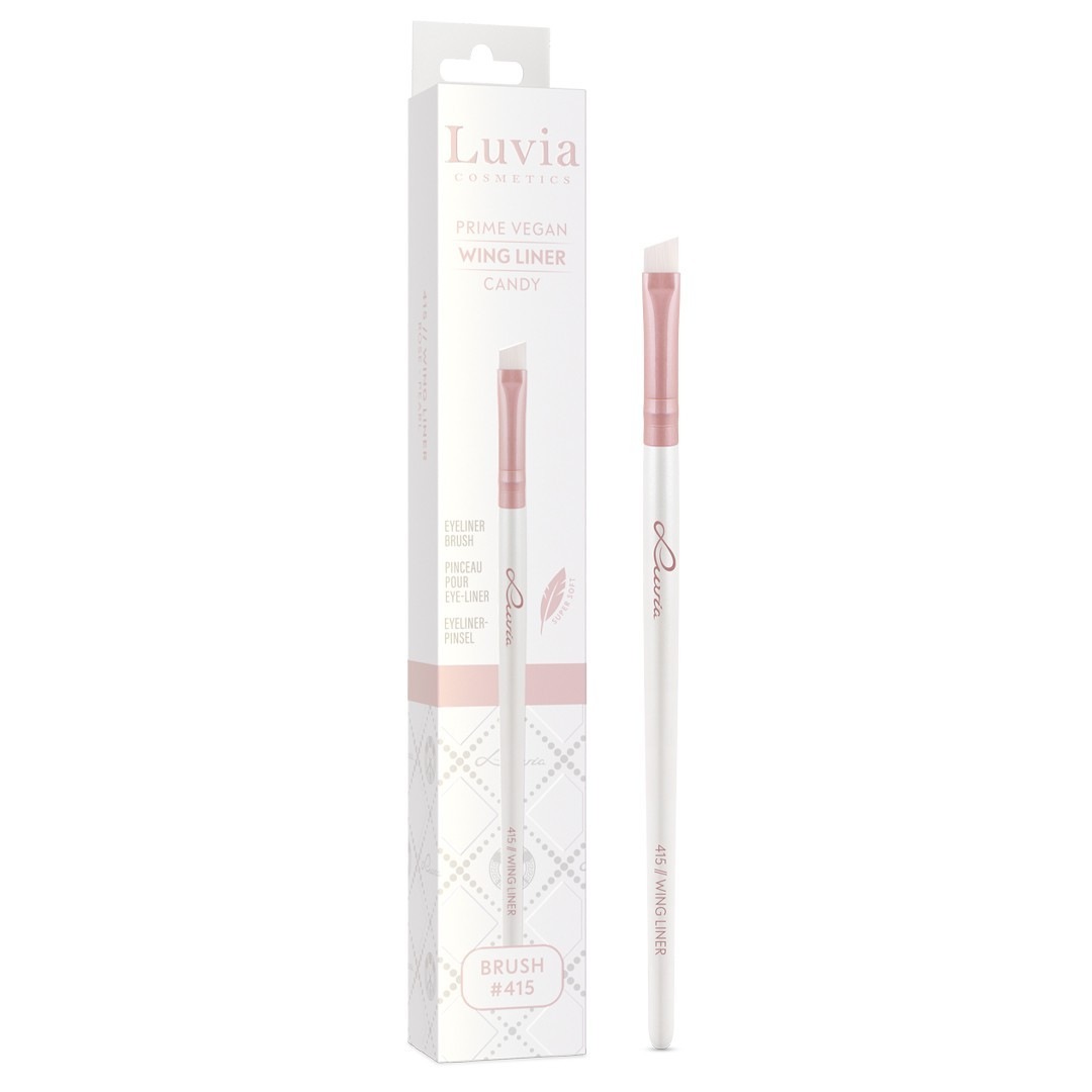 Кисть для лица 415 // wing liner - prime vegan candy Luvia, количество 1 шт. — фото 3