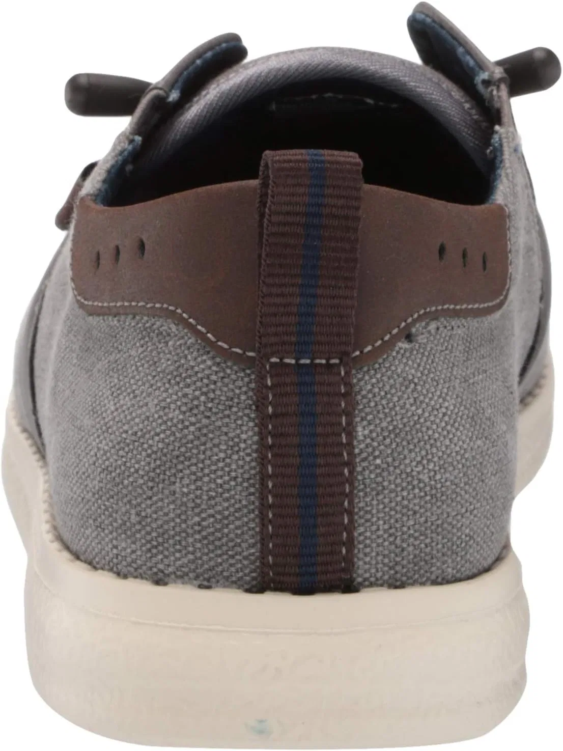 Мужские лоферы Nunn Bush Brewski Moc Toe Slip-On из парусиновой вязки с эластичным шнурком, Gray — фото 3