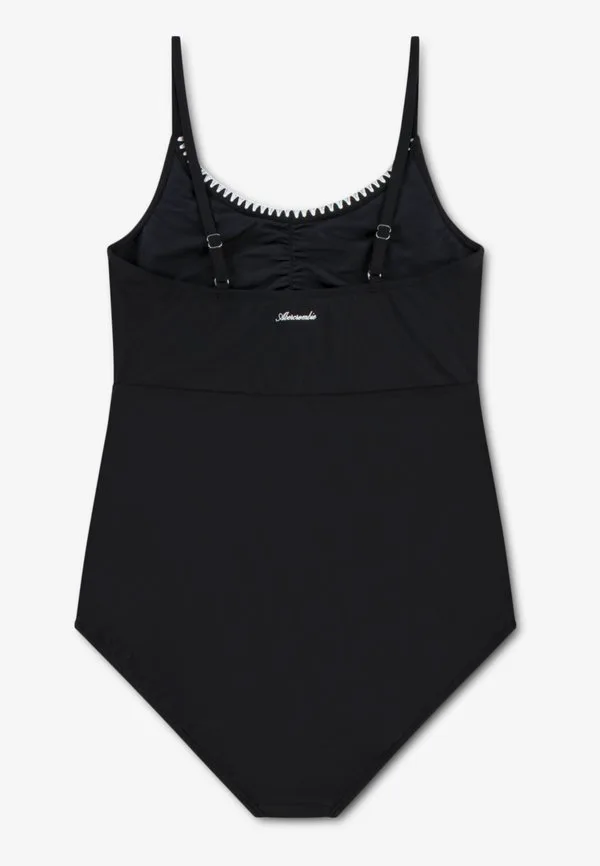 Купальник с затянутым силуэтом и вырезами Abercrombie & Fitch, Black Beauty — фото 2