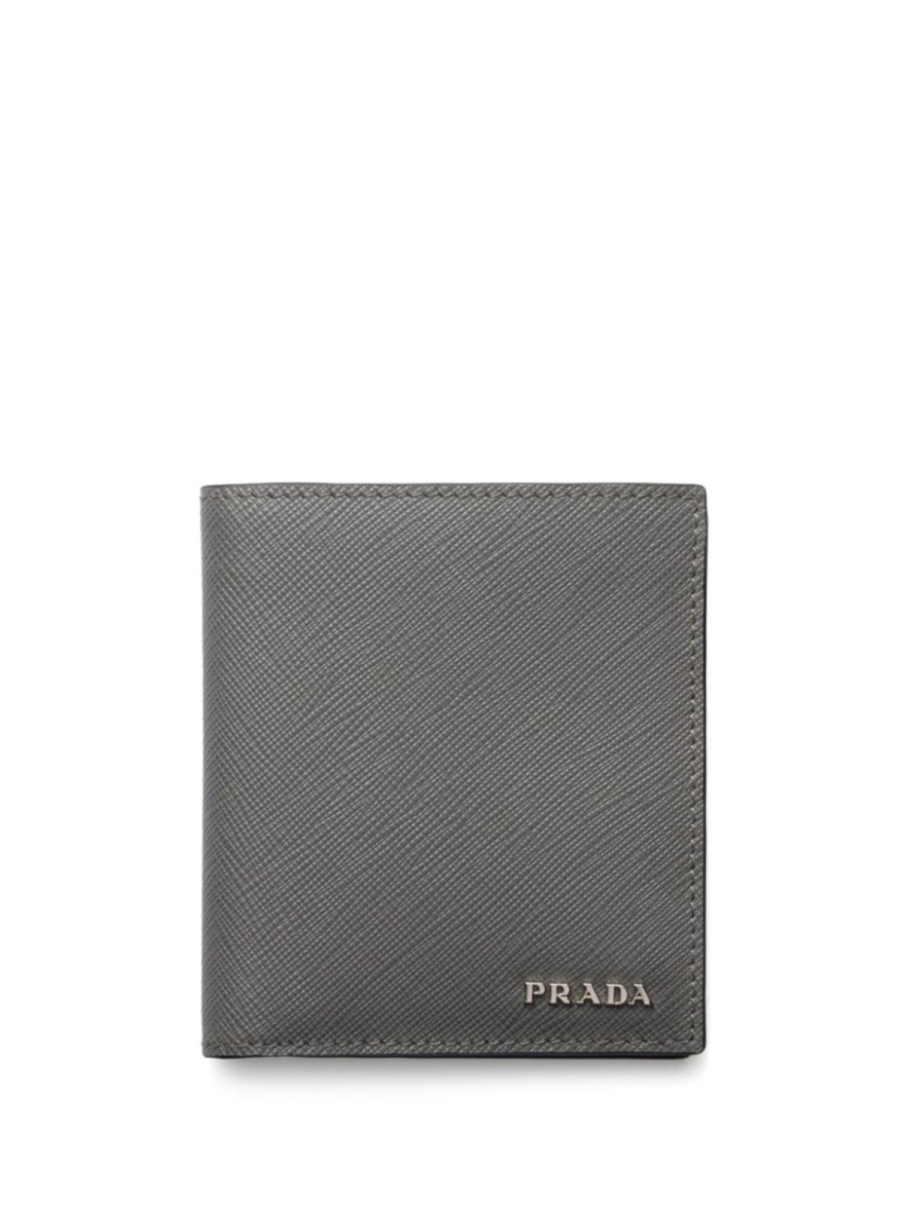 

Кошелек из сафьяновой кожи Prada, серый