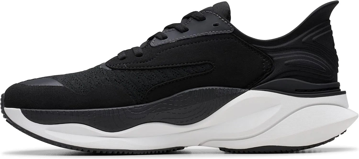 Мужские кроссовки Clarks Pace, Black White — фото 2