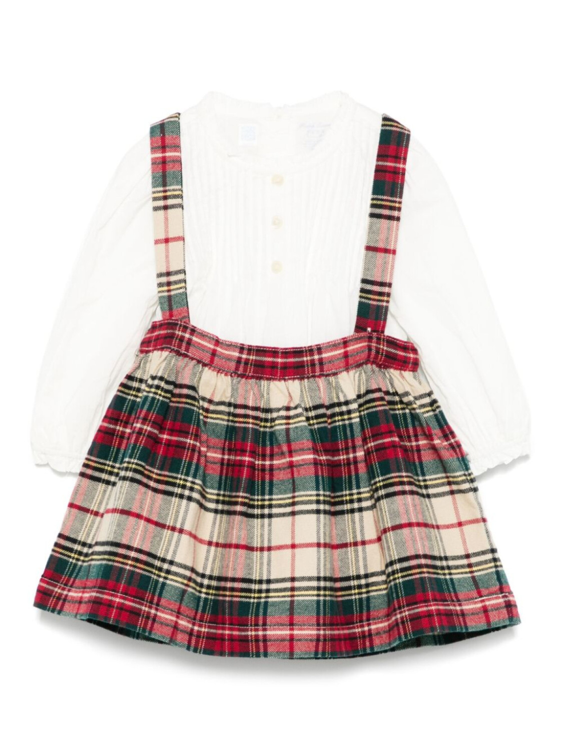 

POLO RALPH LAUREN KIDS комплект из топа и юбки, нейтральный цвет