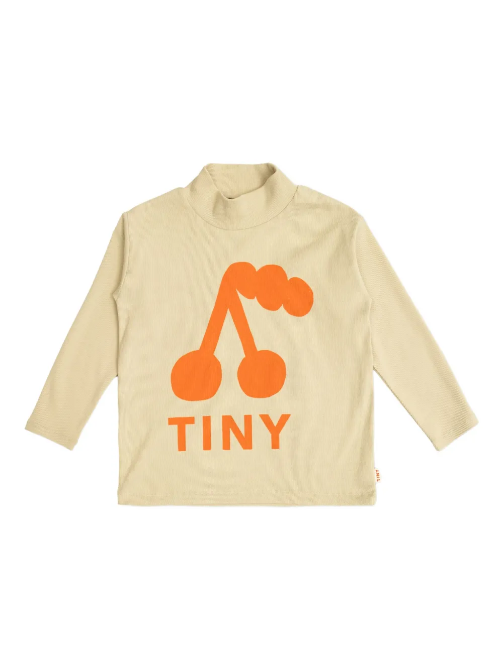 

Ребристый топ с принтом вишни Tiny Cottons, нейтральный