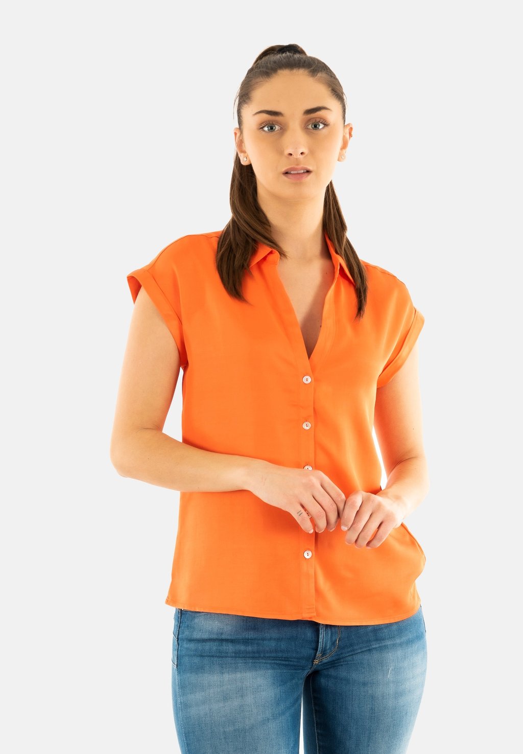 

Блузка на пуговицах Salsa Jeans, оранжевый