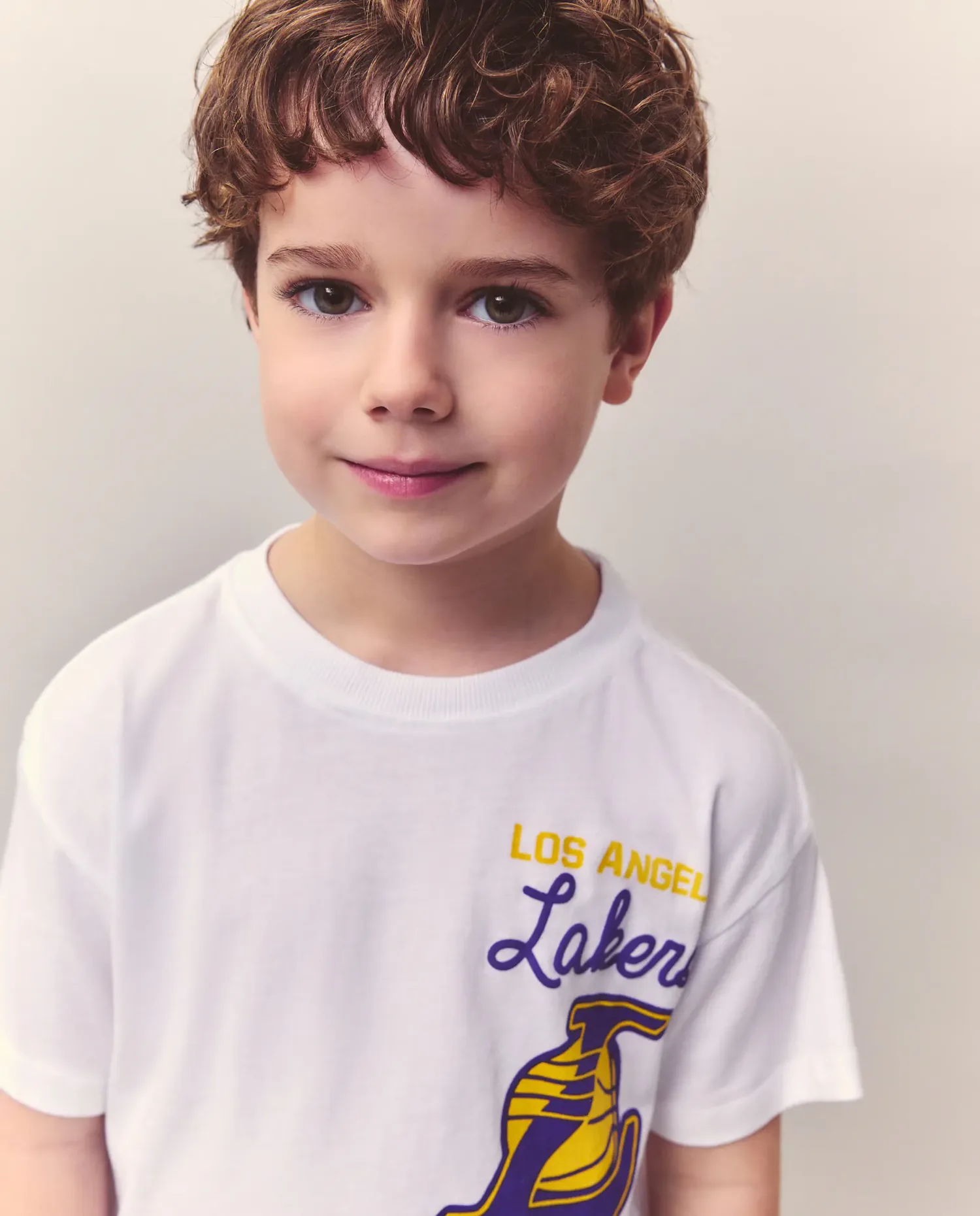 Детская футболка с коротким рукавом и лицензией НБА LAKERS Kids El Corte Inglés, белый