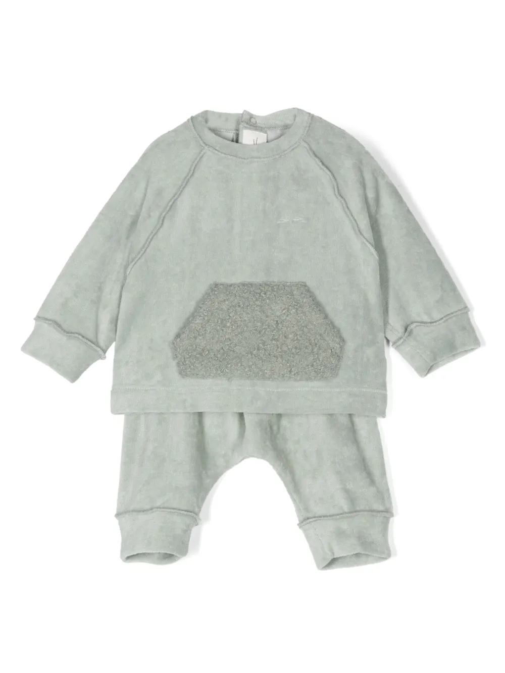 

Комплект из топа и брюк с вышитым логотипом TEDDY & MINOU, зеленый