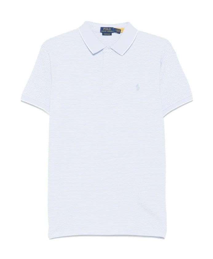 

Повседневная разноцветная рубашка-поло с коротким рукавом Polo Ralph Lauren, синий