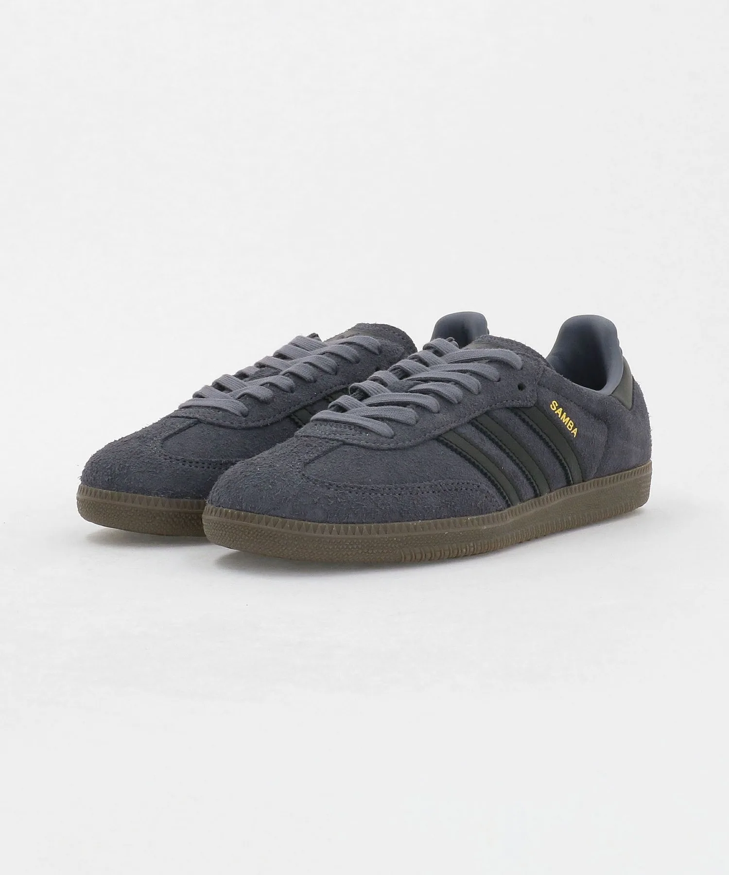Мужские кроссовки из натуральной кожи SAMBA BL adidas Originals темно-синие — фото 2