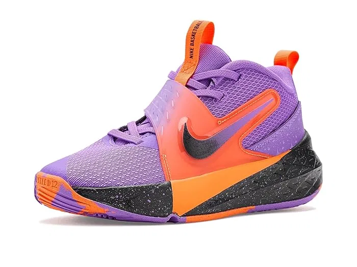 Кроссовки Team Hustle D 12 SE Nike Kids, Bright Violet/Black/Total Orange — фото 2