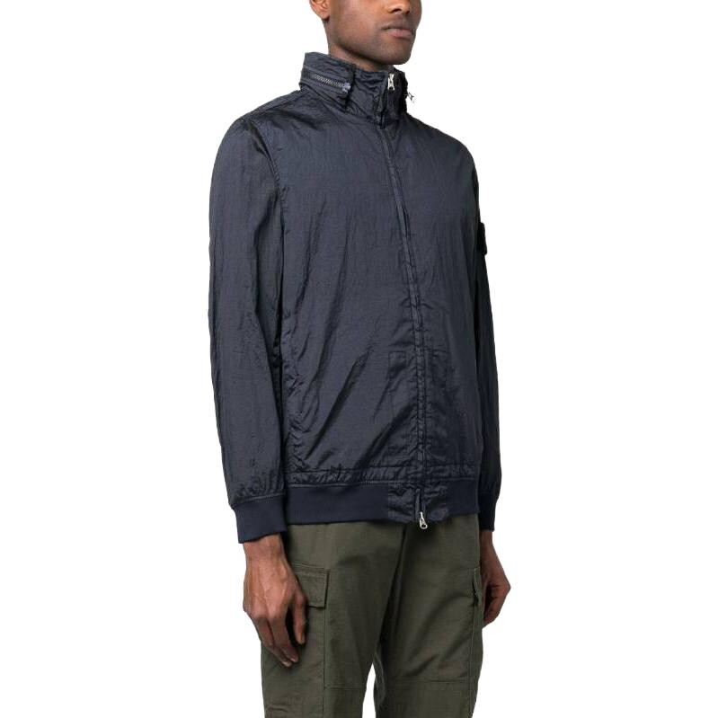 SS23 Нейлоновая куртка Meta Мужская Темно-синяя Stone Island, темно-синий — фото 3