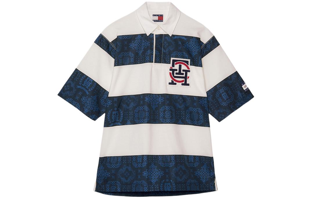 

Tommy Hilfiger Рубашка-поло унисекс, темно-синие, совместная модель Clot X CLOT, YBL