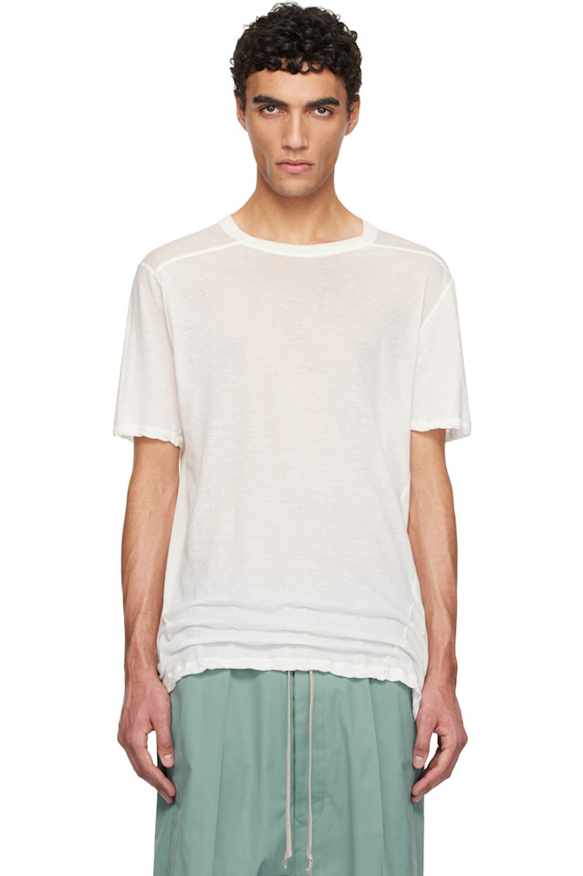 

Футболка голливудского уровня Rick Owens, цвет milk