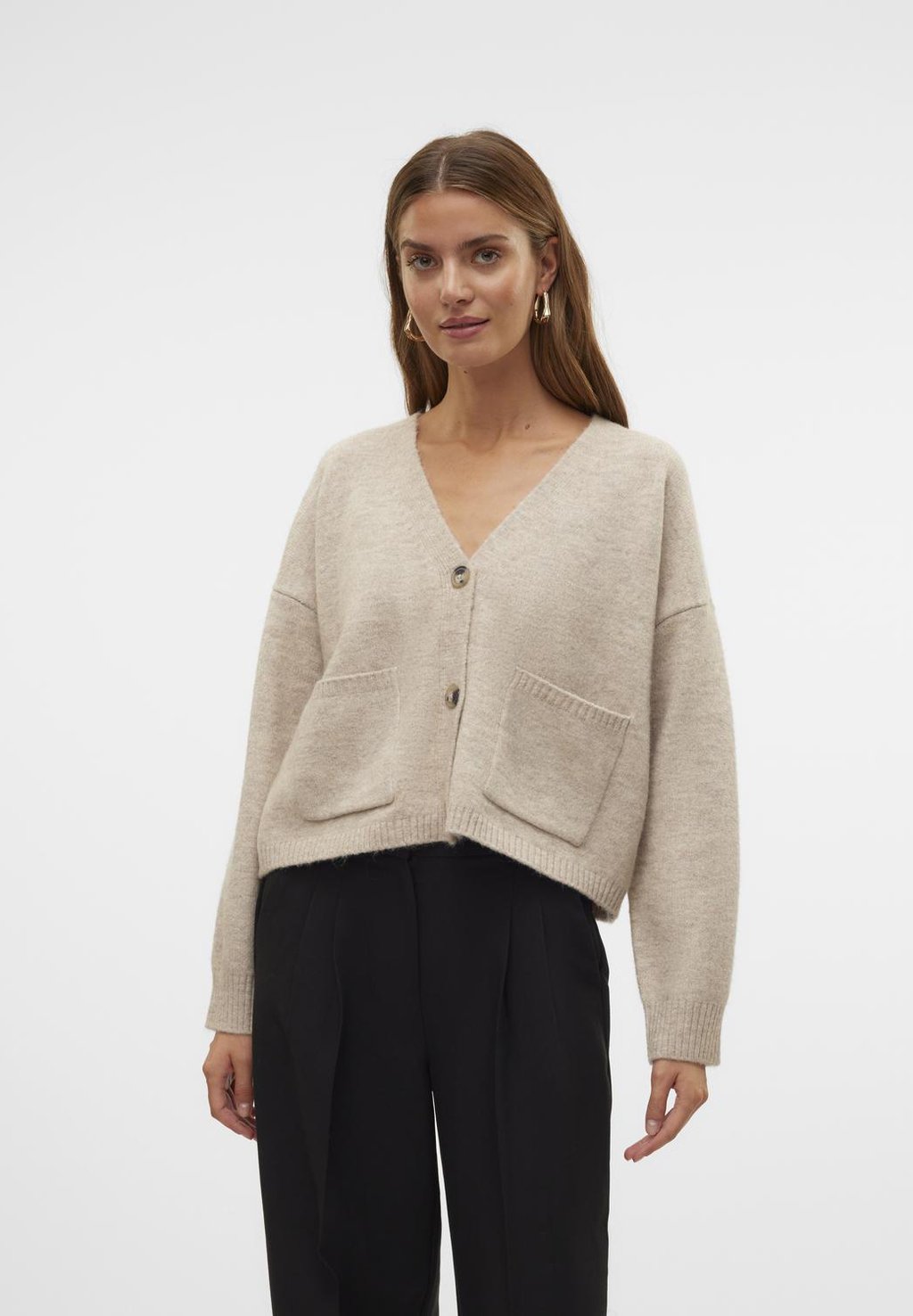 

Кардиган VMGEMMA V NECK CARDIGAN Aware, коричневый