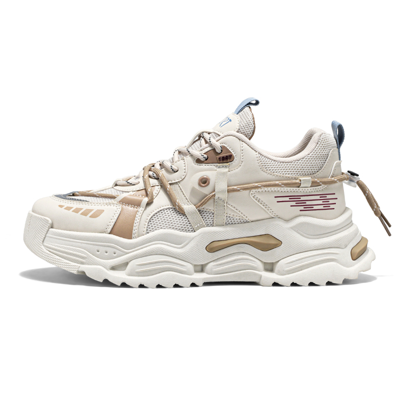 

Нескользящие и дышащие низкие массивные кроссовки для мужчин Boogie Bear, Beige Khaki