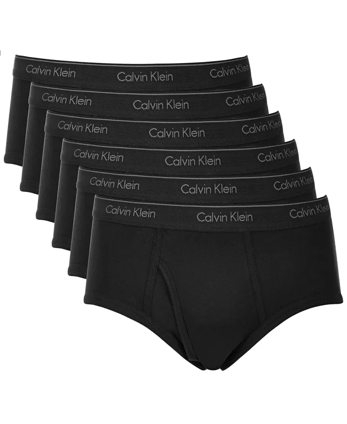 

Мужские хлопковые трусы-брифы, бонусный набор из 5+1 Calvin Klein, мультиколор