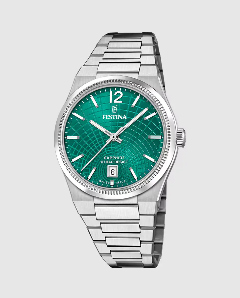 

F20052/6 Женские часы Rivé из серебряной стали Swiss Made Festina, серебряный