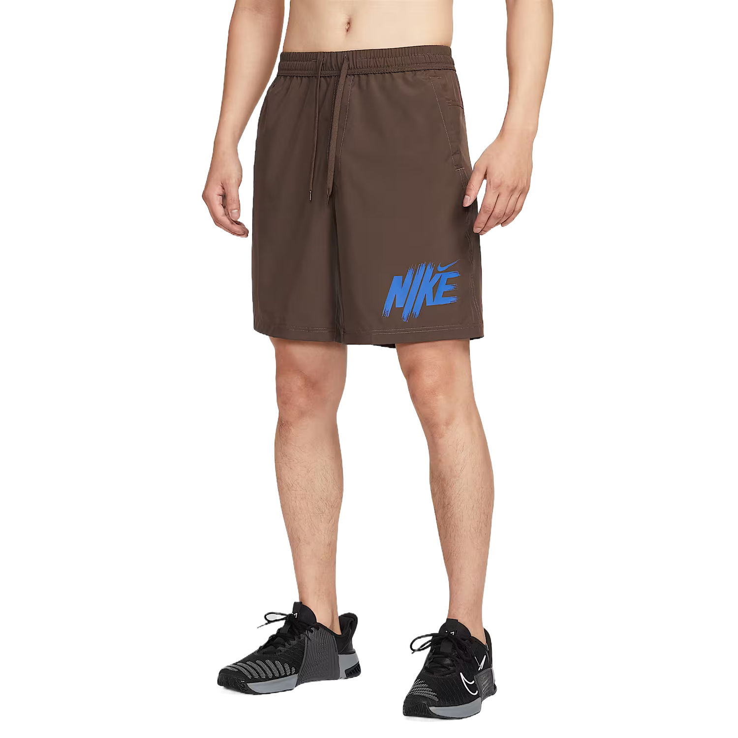 Мужские шорты для спорта form drifit Nike, коричневый — фото 3