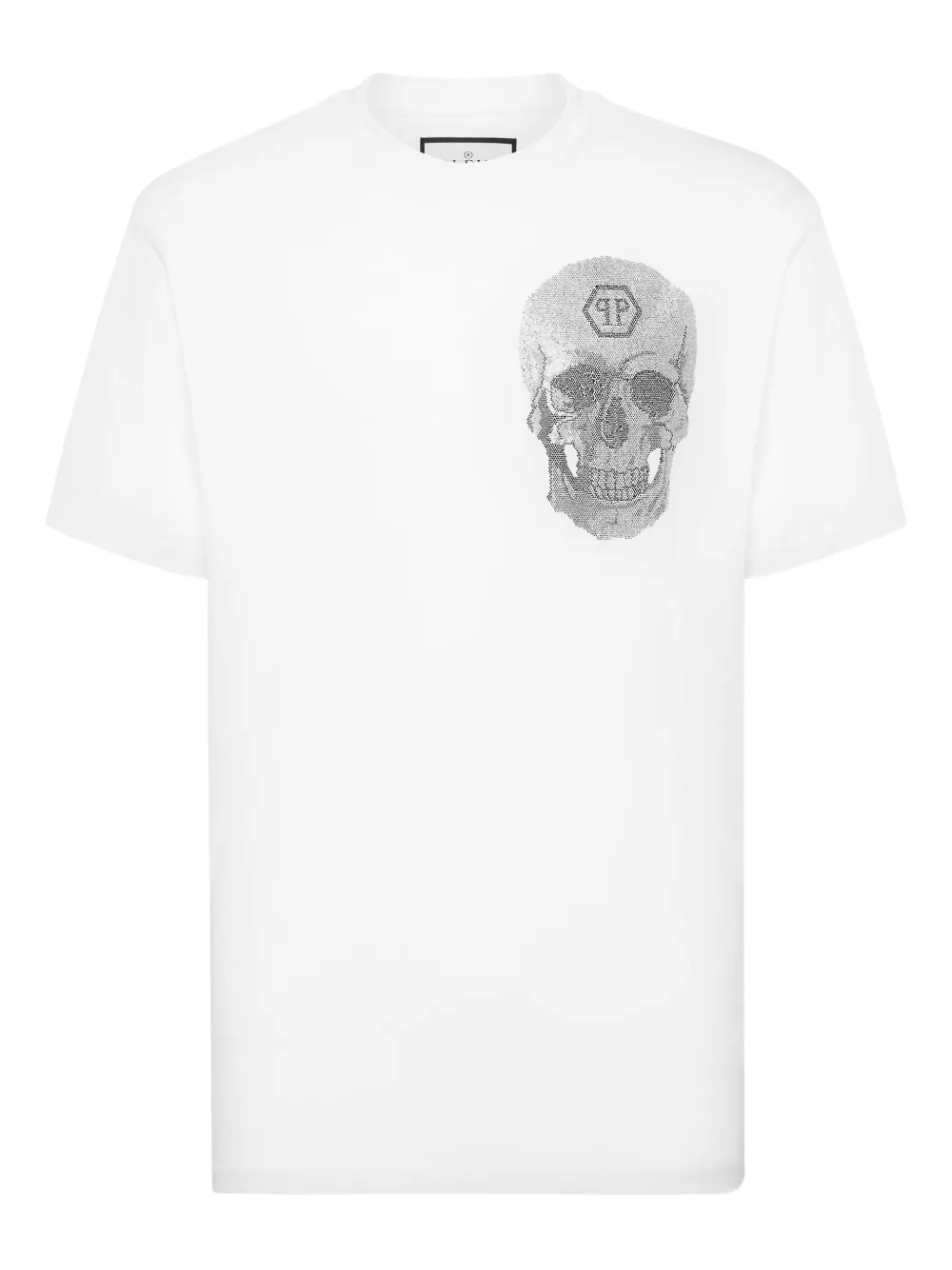 

Футболка с декором Skull Philipp Plein, белый