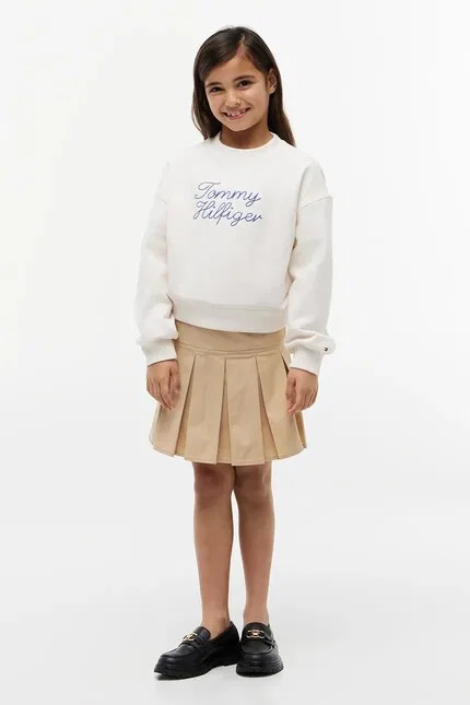 Блуза детская с капюшоном Tommy Hilfiger, белый — фото 4