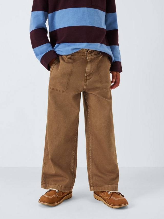 

Джинсы плотника для мальчиков John Lewis, Brown