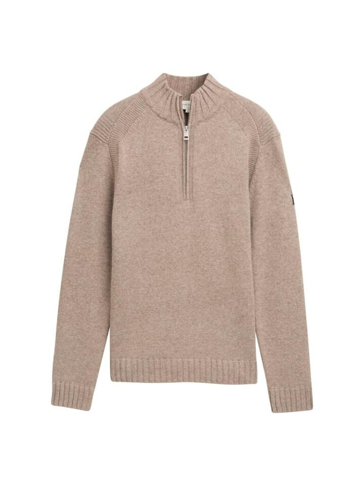 

Пуловер Tom Tailor Pullover, цвет parasol brown melange
