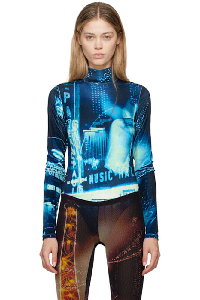 

Боди темно-синего цвета «The Velvet Pigalle» Jean Paul Gaultier
