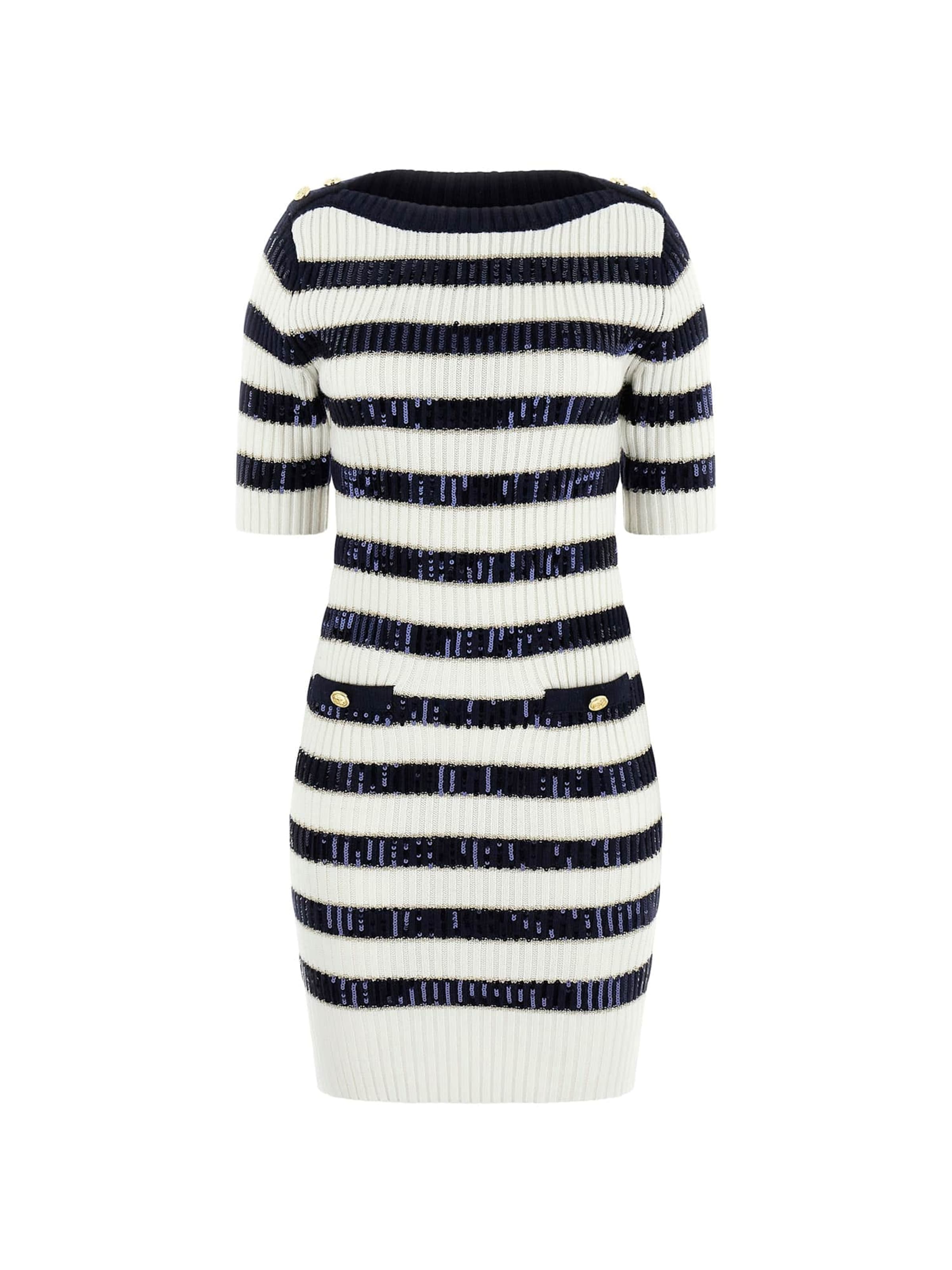 

MARCIANO LOS ANGELES Вязаное платье в темно-синем цвете