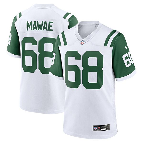 

Мужская футболка Kevin Mawae белая New York Jets классическая альтернативная игровая форма Nike
