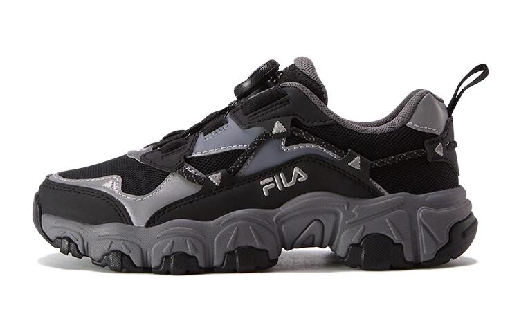 

FILA KIDS Детские кроссовки Low top с амортизацией Cat Paw, износостойкие, цвет Black Silver, для подростков