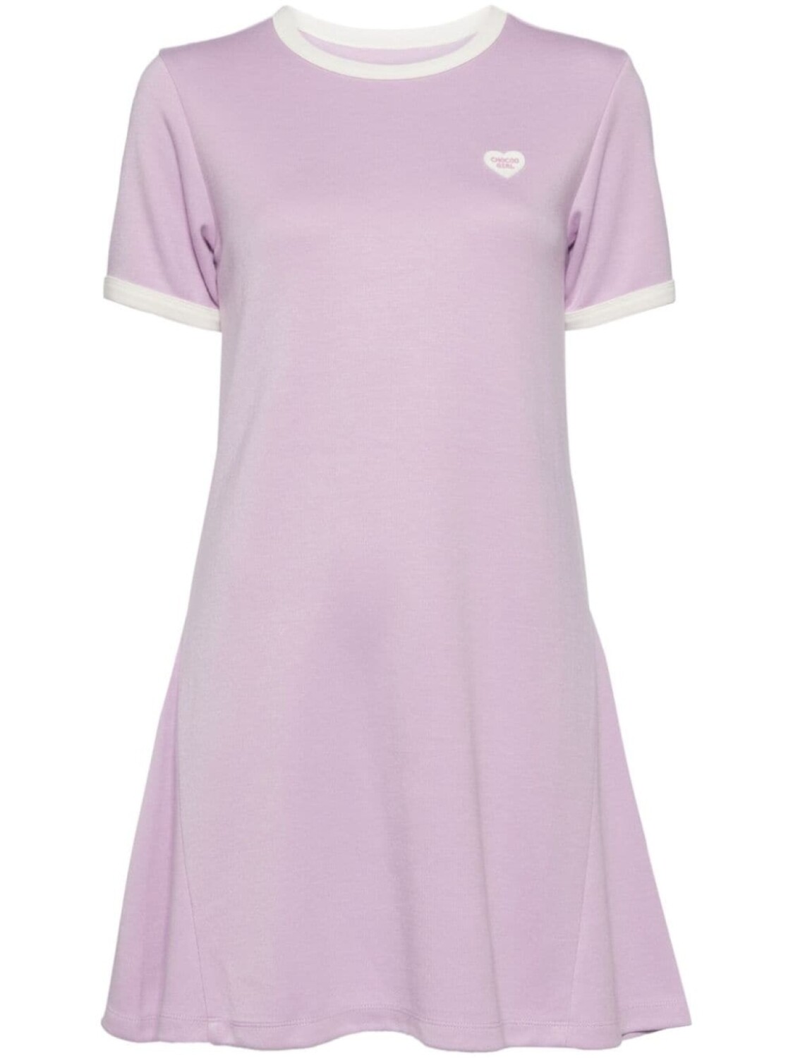 

Chocoolate платье мини с нашивкой-логотипом, фиолетовый