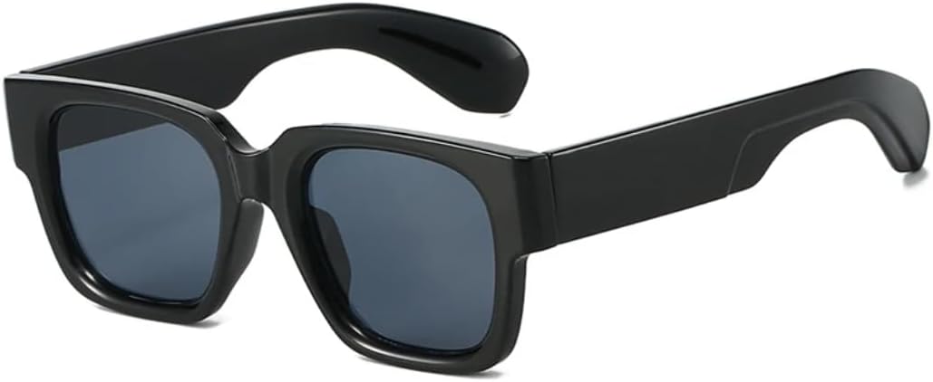 

Квадратные солнцезащитные очки для женщин, модные солнцезащитные очки с защитой от УФ-излучения UV400, роскошные солнцезащитные очки с градиентным переходом цвета для мужчин TVTBBVV, Black Black