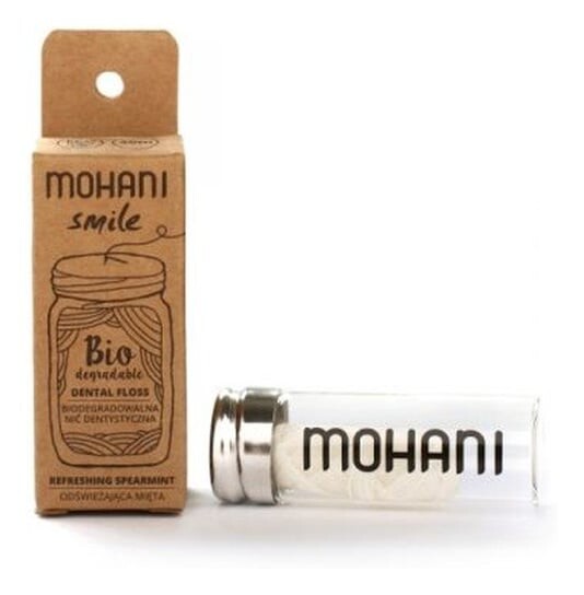 

Биоразлагаемая зубная нить с мятой. Mohani, Smile