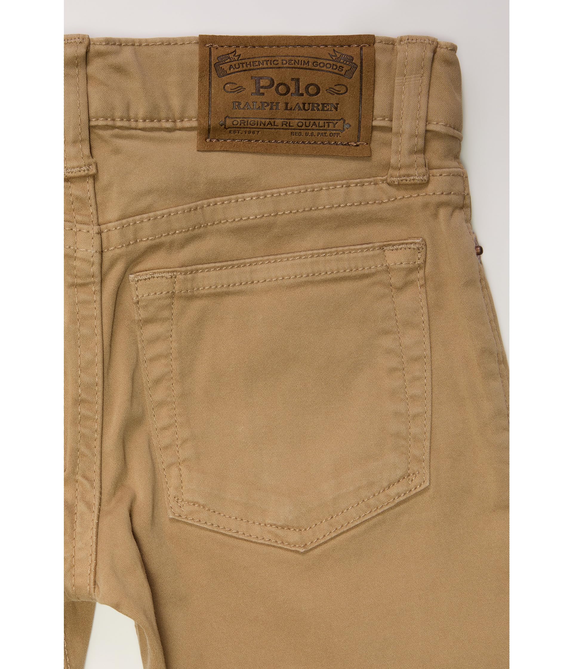 Брюки Polo Ralph Lauren Kids Sullivan Slim Stretch Sateen Pants, цвет Desert Khaki — фото 2