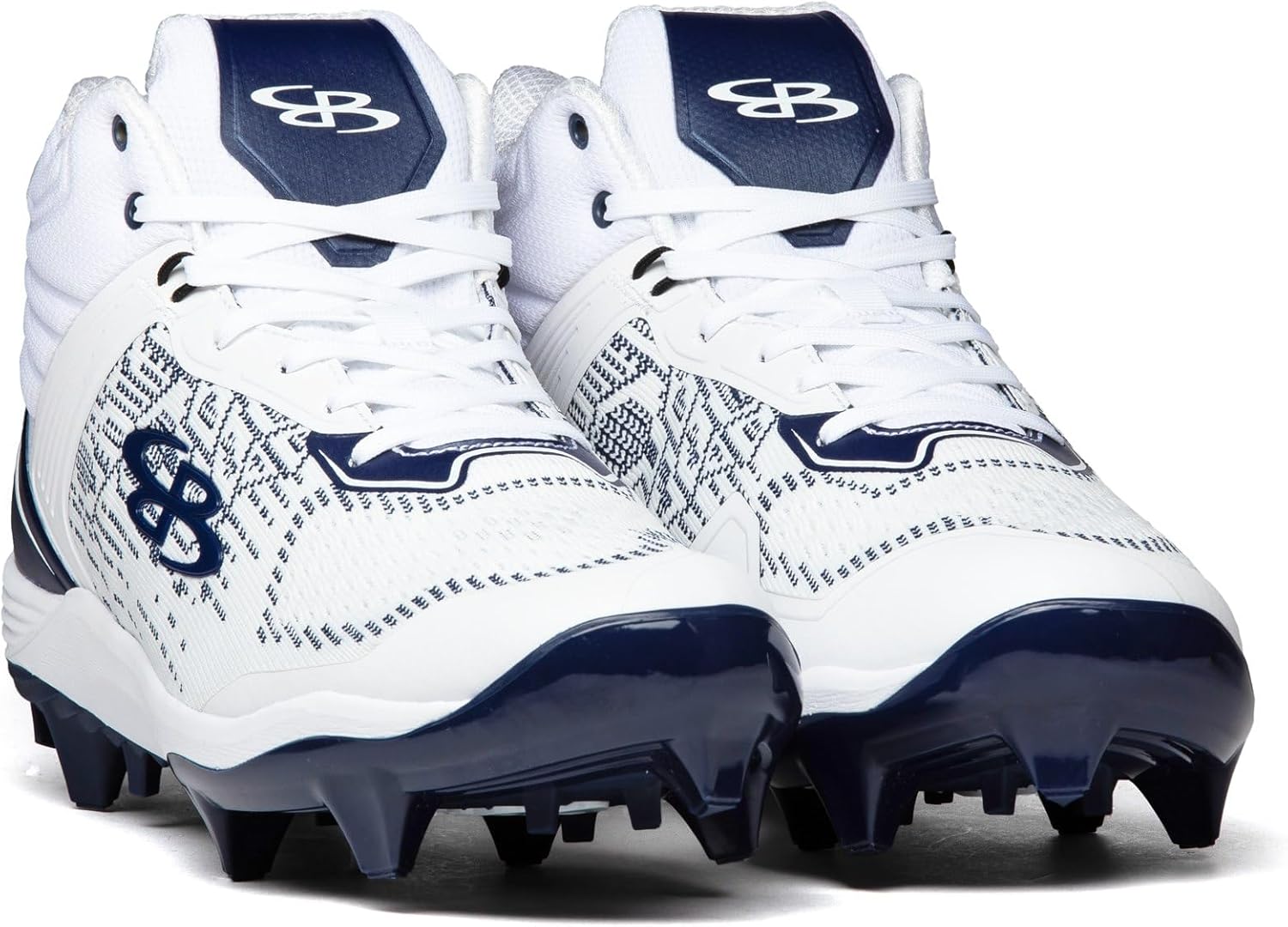 Бутсы Boombah Viper Pureknit для мужчин с формованной средней подошвой - Status - несколько цветовых вариантов - несколько размеров, белый/синий/темно-синий — фото 4