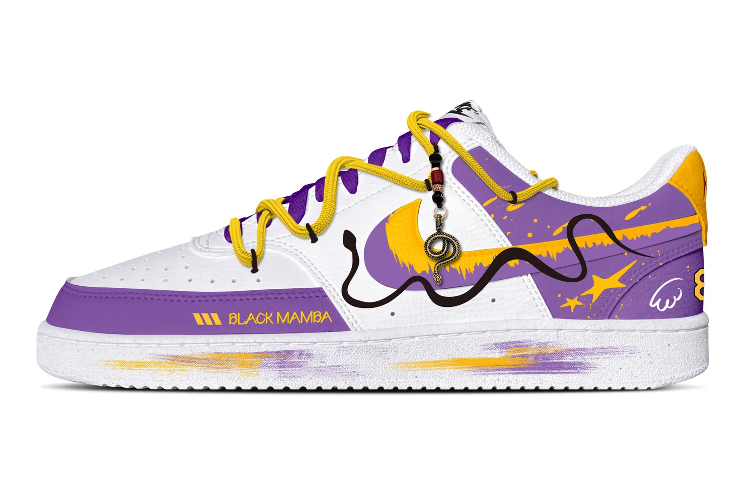 Кроссовки баскетбольные Nike Court Vision Low Purple Gold